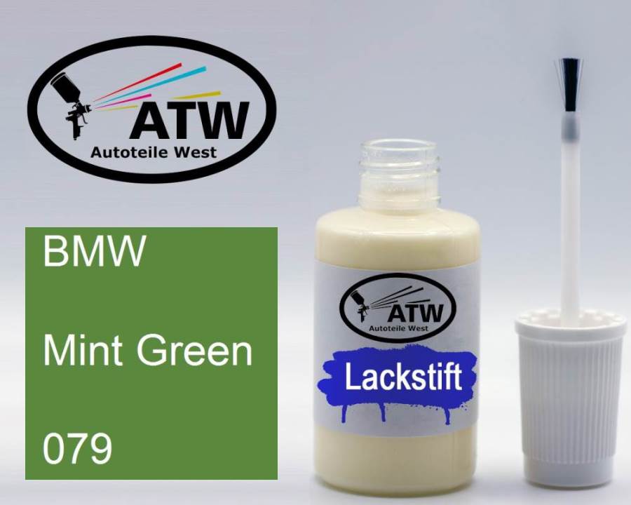 BMW, Mint Green, 079: 20ml Lackstift, von ATW Autoteile West.